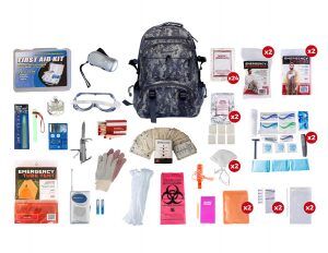 2 Person Elite Survival Kit (72+ Hours) with Camouflage Backpack 
